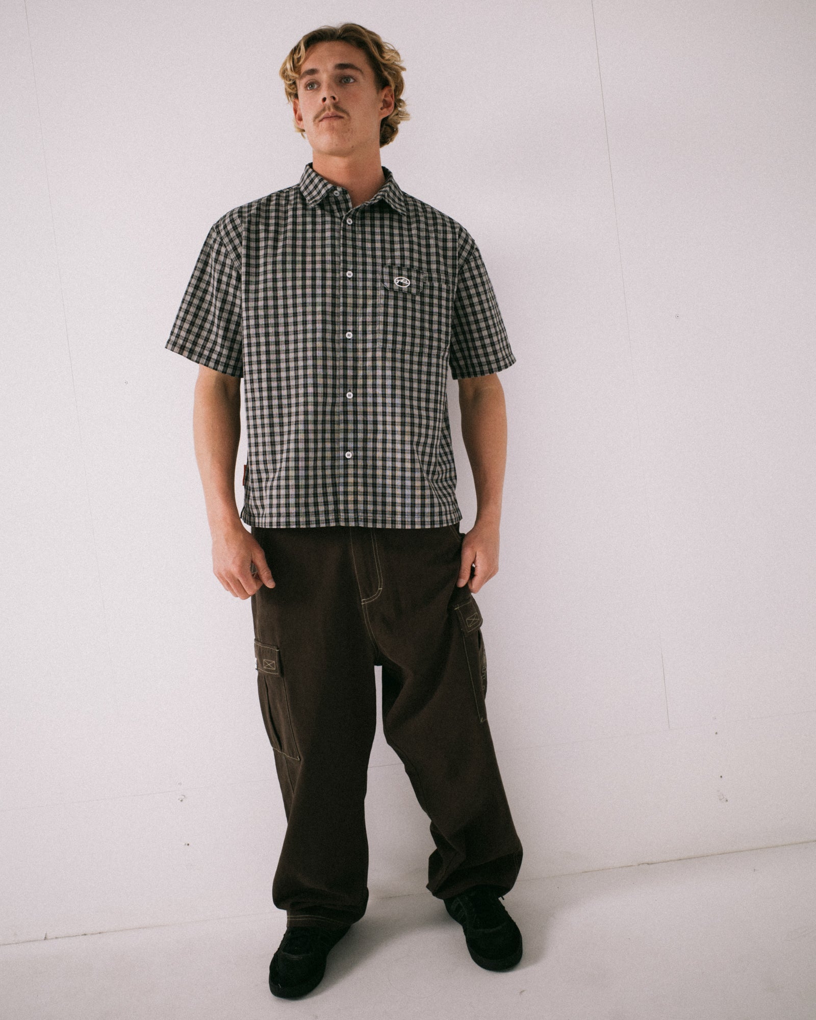 Check 1 Check 2 Short Sleeve Shirt | Rusty USA