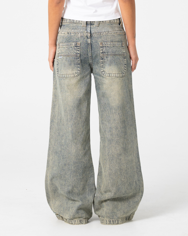 Diy Wendy Wide Low Rise Wide Leg Jean