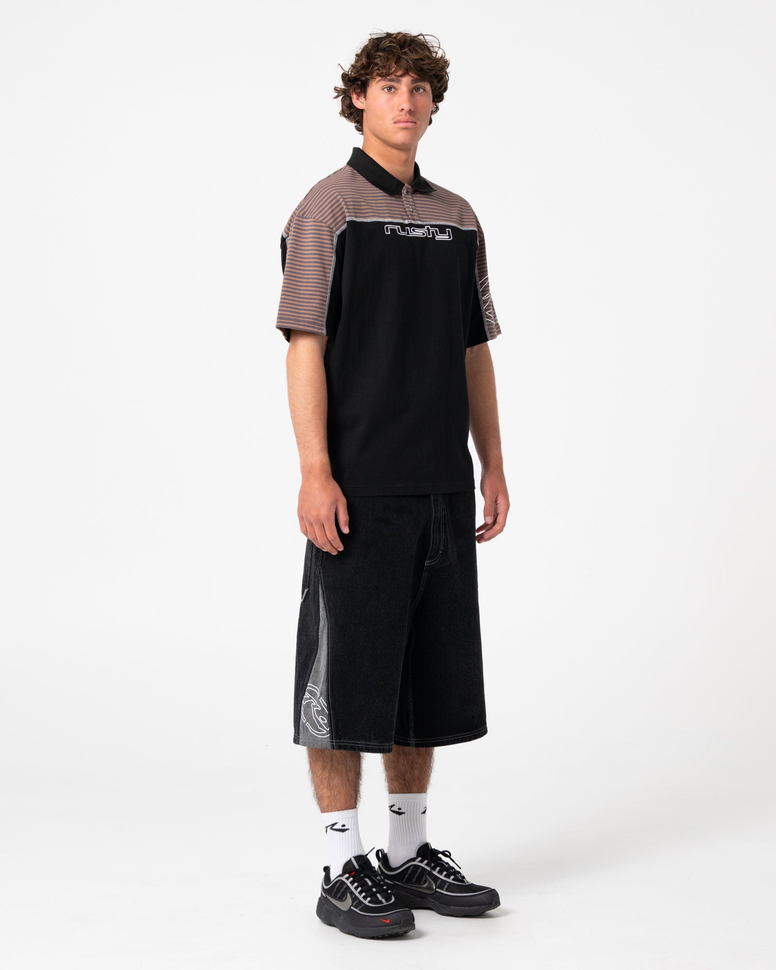 Cyber Crime Short Sleeve Polo | Rusty USA