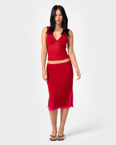 Camden Mesh Midi Skirt