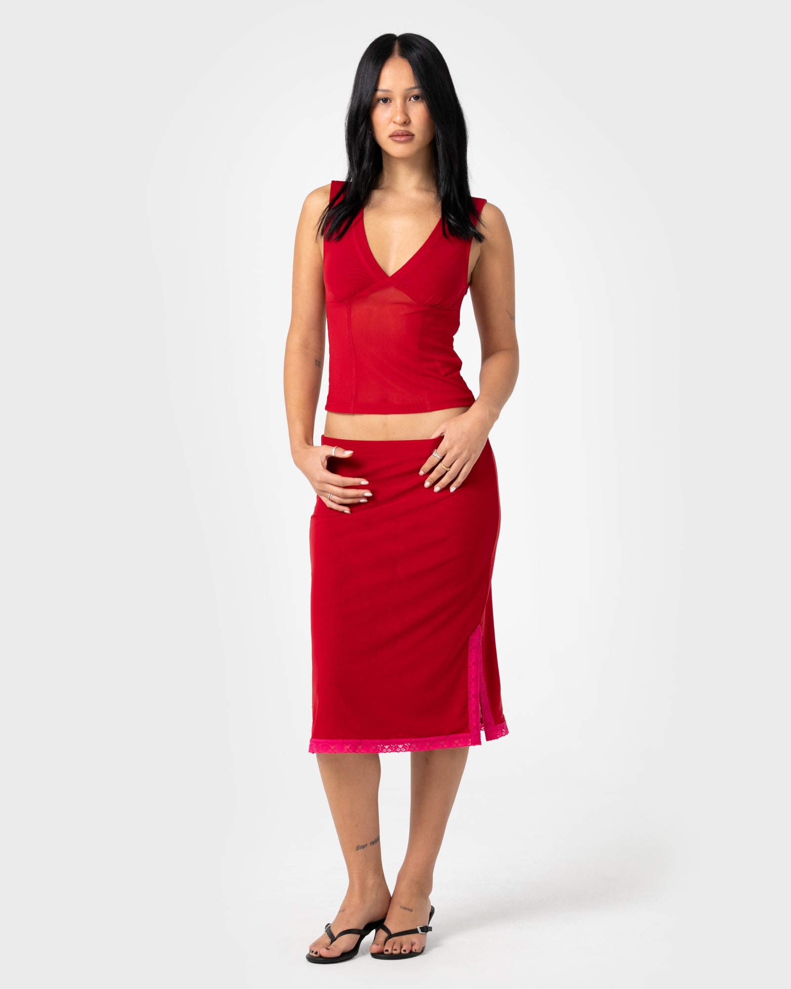 Vixen Vee Neck Tank | Rusty USA
