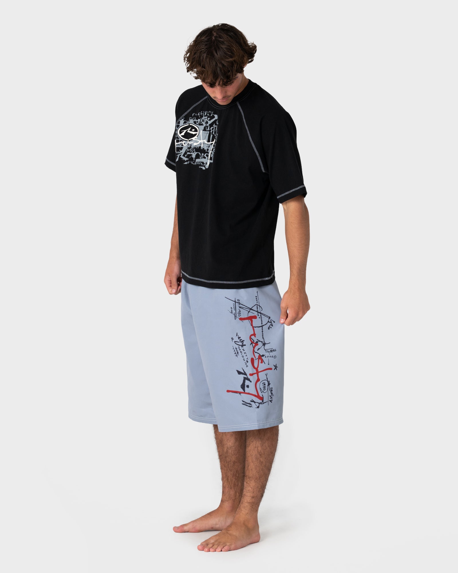 Crisis Hybrid Waist Boardshort | Rusty USA