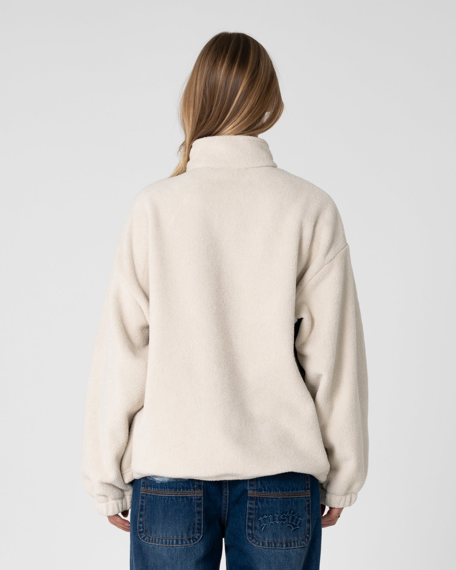 Two Tides Zip Through Sherpa Fleece | Rusty USA