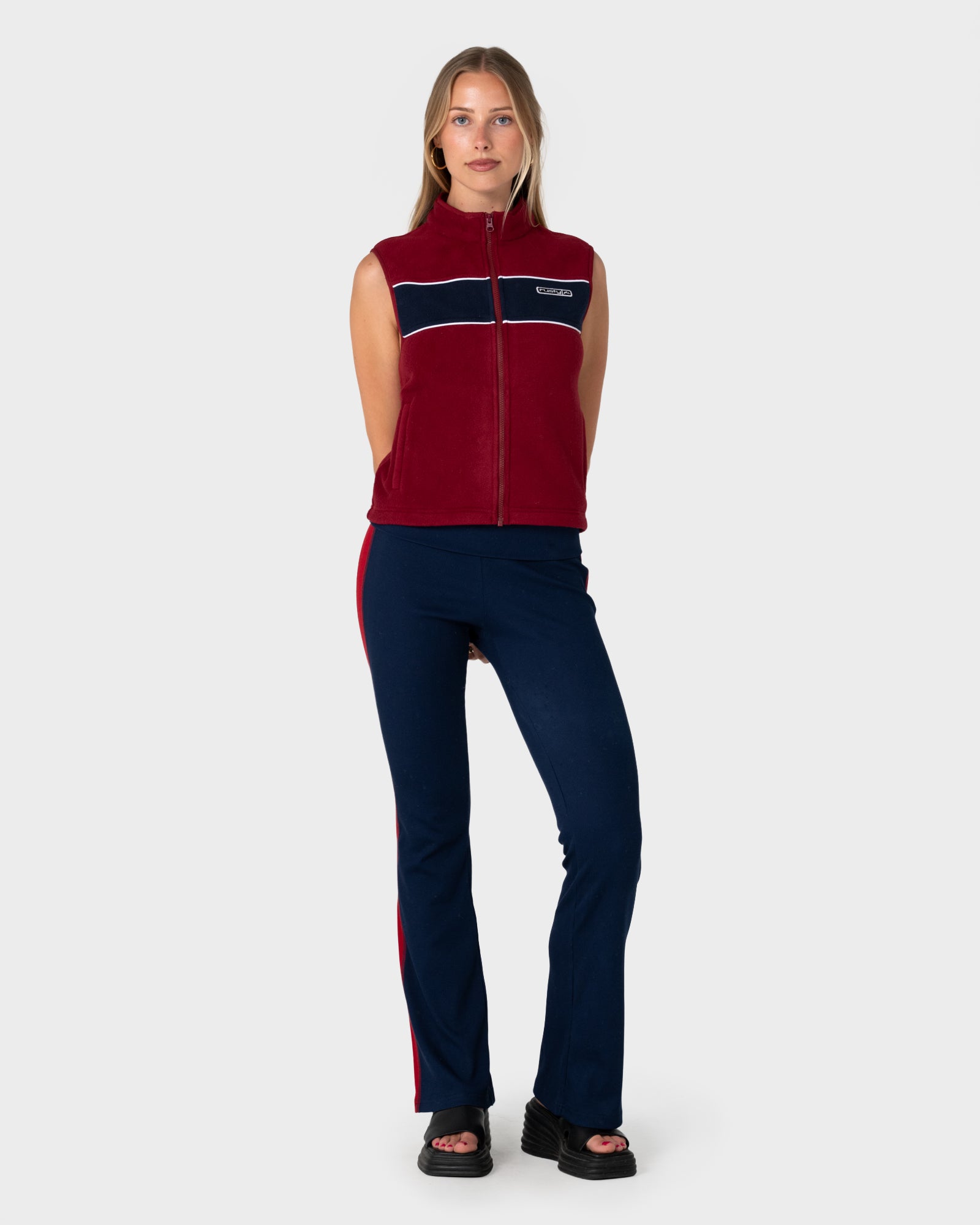 Bless Up Polar Fleece Vest | Rusty USA