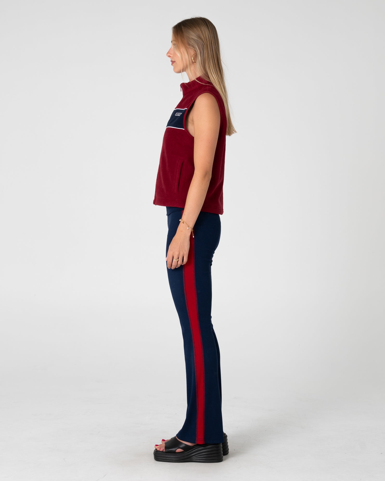 Bless Up Polar Fleece Vest | Rusty USA