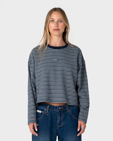 17 Degrees Stripe L/S Oversize Tee
