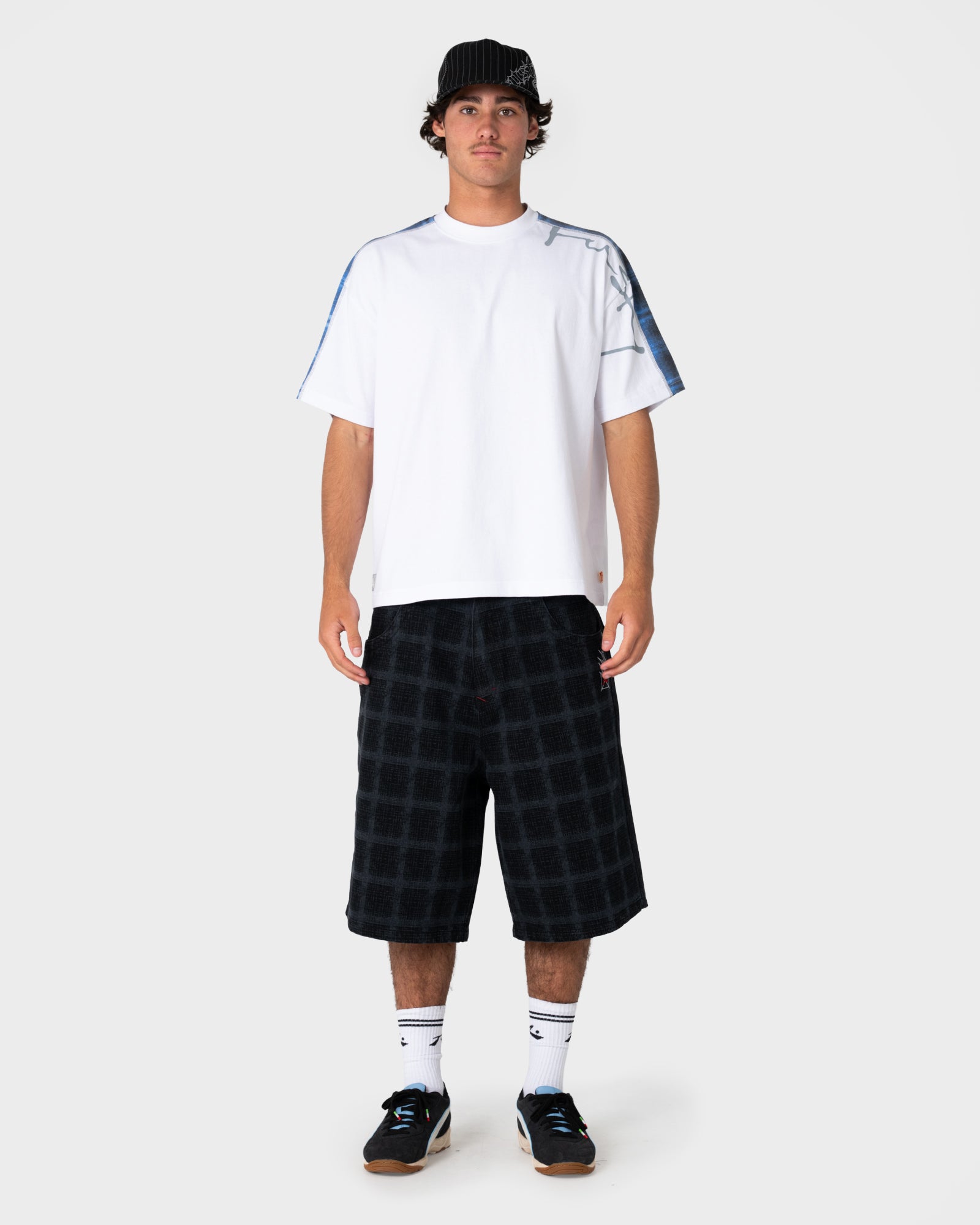 Griddy Wide Baggy Jort | Rusty USA
