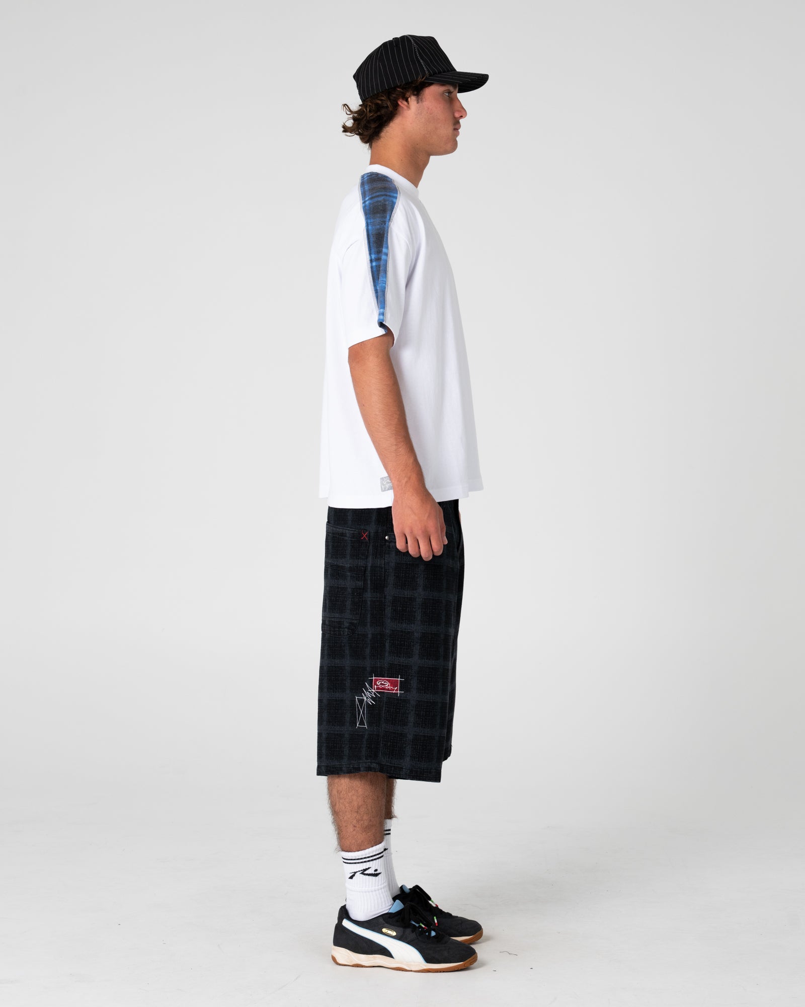 Griddy Wide Baggy Jort | Rusty USA