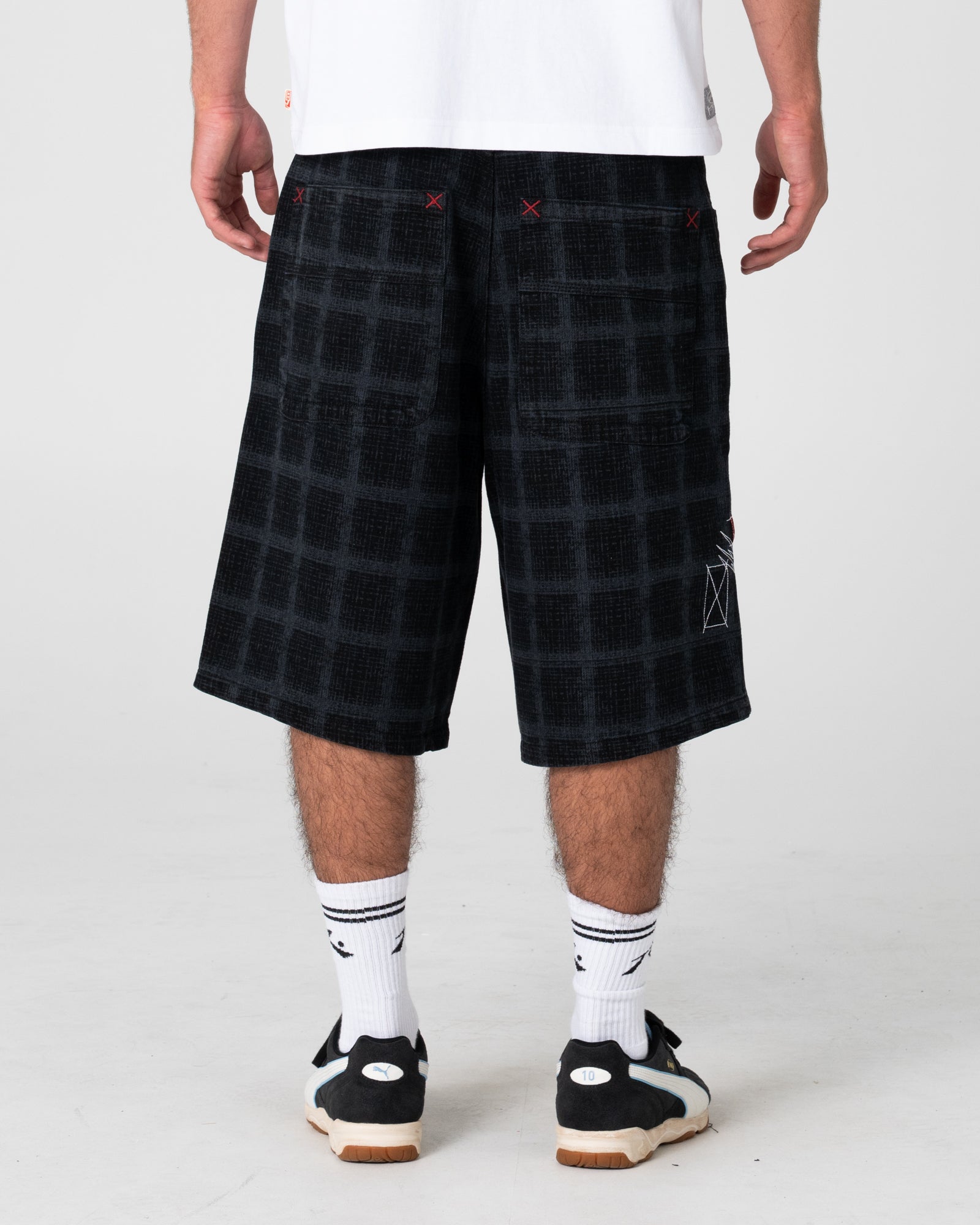 Griddy Wide Baggy Jort | Rusty USA