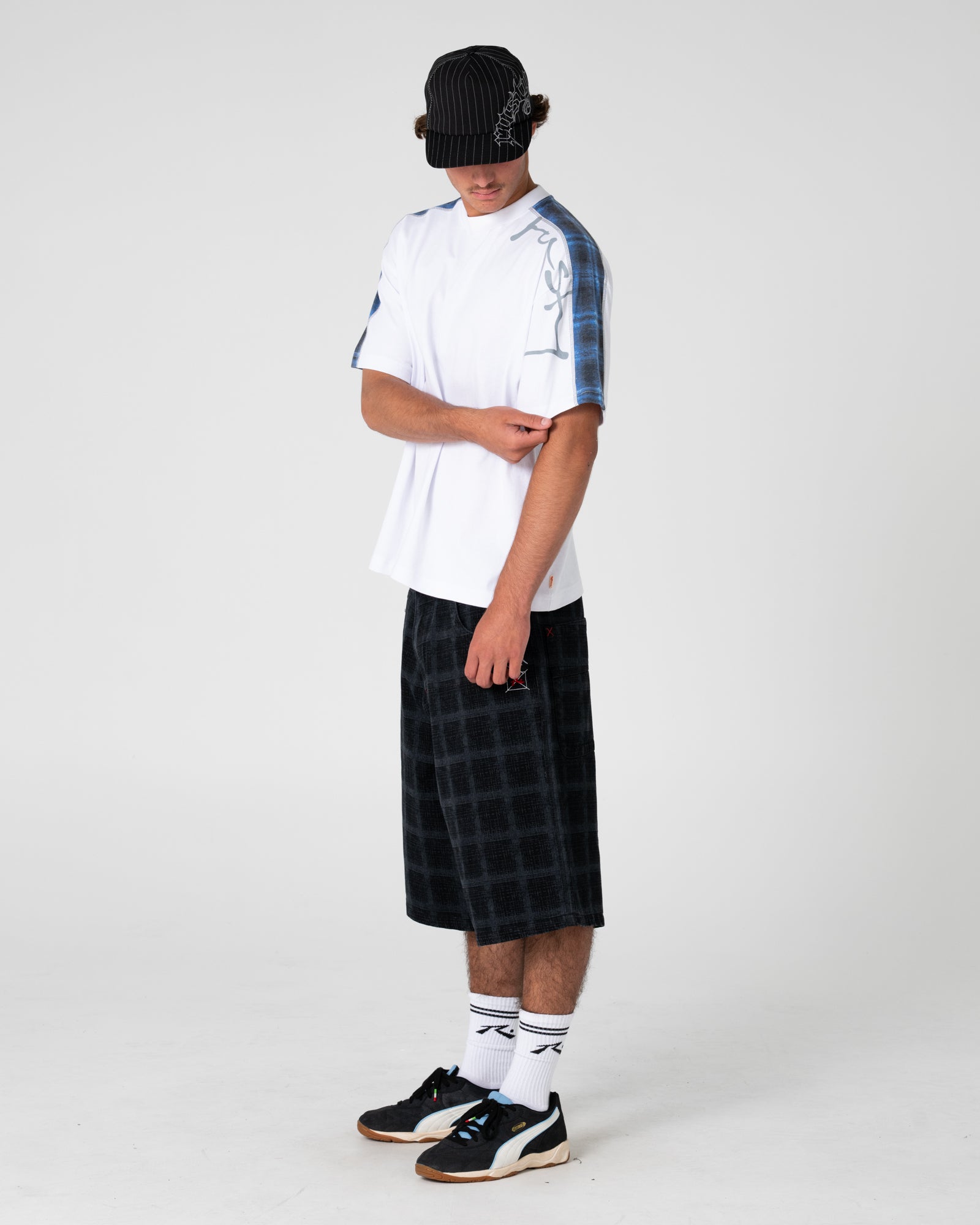 Griddy Wide Baggy Jort | Rusty USA
