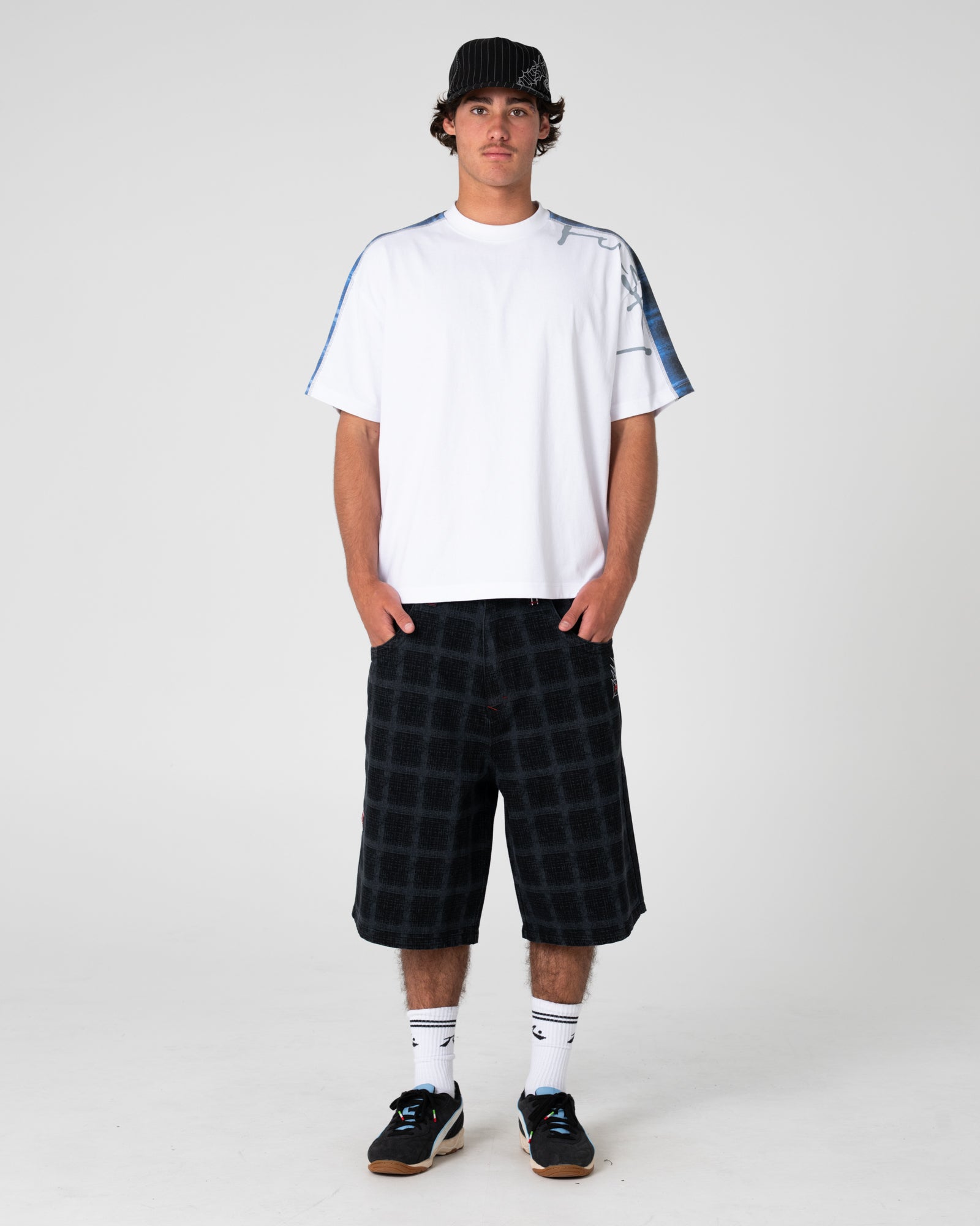 Griddy Wide Baggy Jort | Rusty USA