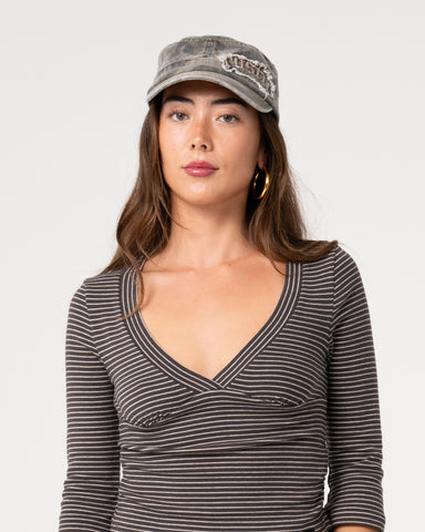 Punked Camo Military Cap