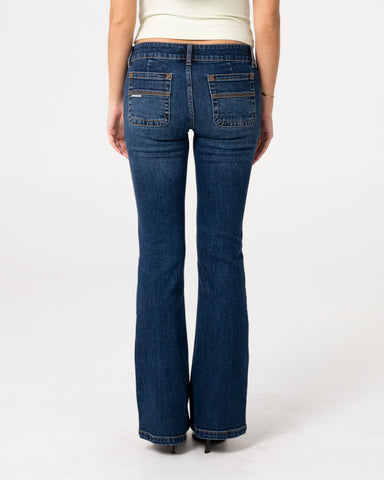 Lindsay Low Rise Boot Leg Denim Jean