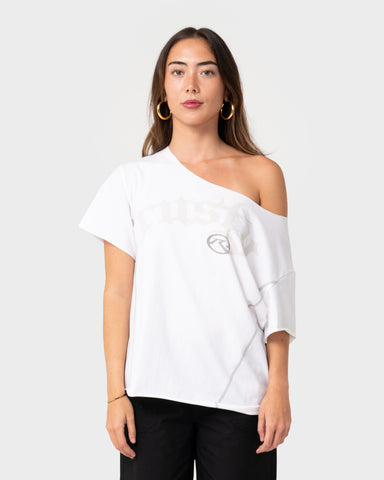 Kick It Cut Off Shoulder Tee