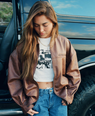 Back Street Faux Leather Jacket