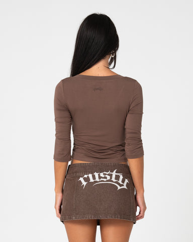 Rikki Vee Neck Jersey Top
