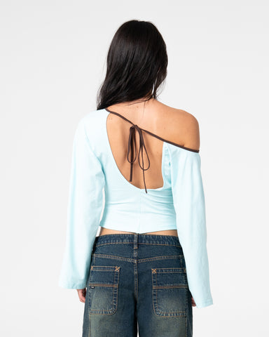 Yuno Reverse Long Sleeve Slouch Top