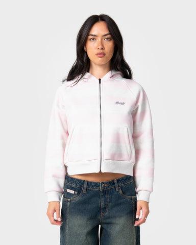 G6 Cropped Zip Through Hooded Fleece