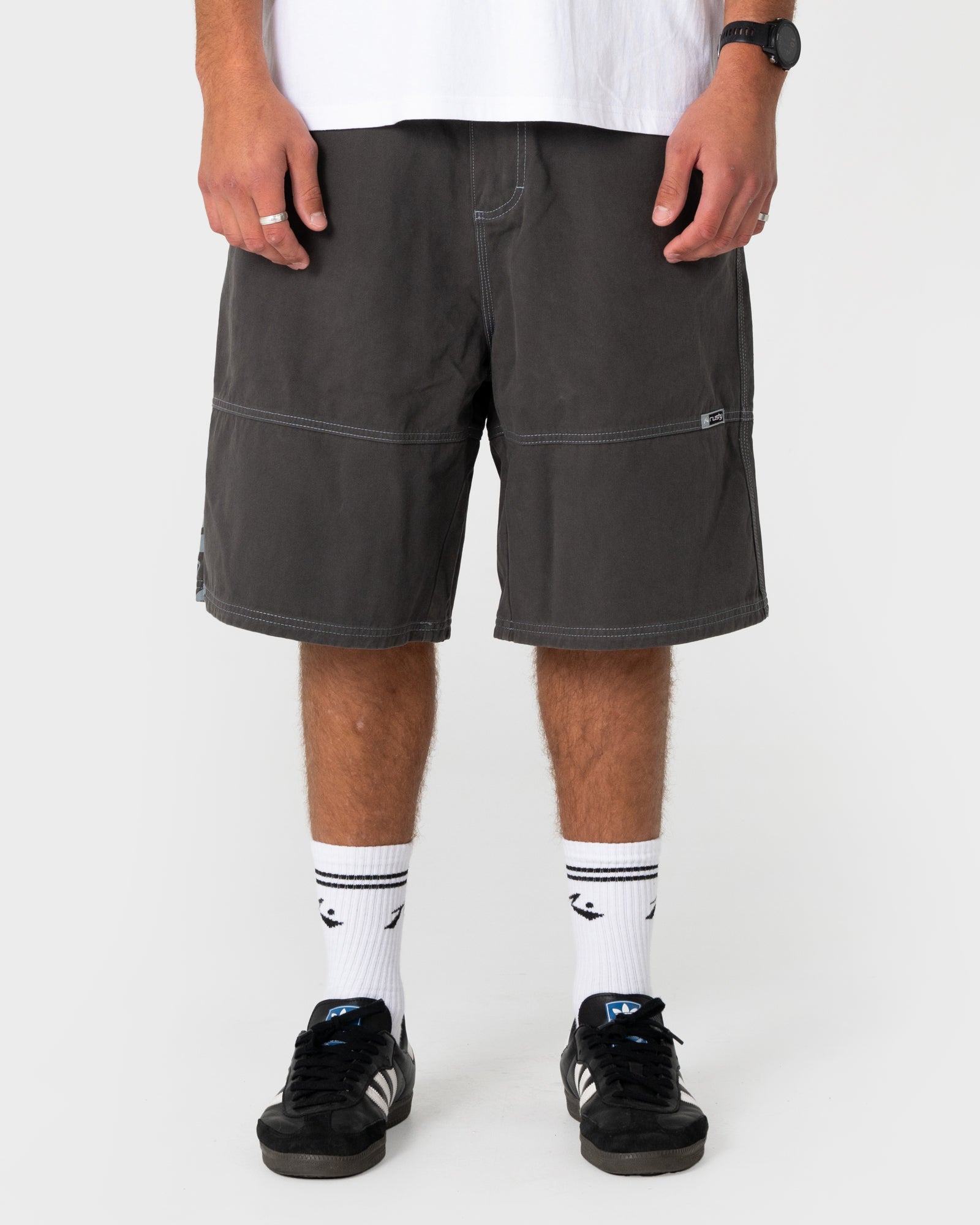 パンツ Ground Y 30/cotton twill 2way Shorts Slapon 00 Baggy Twill Short | Rusty USA