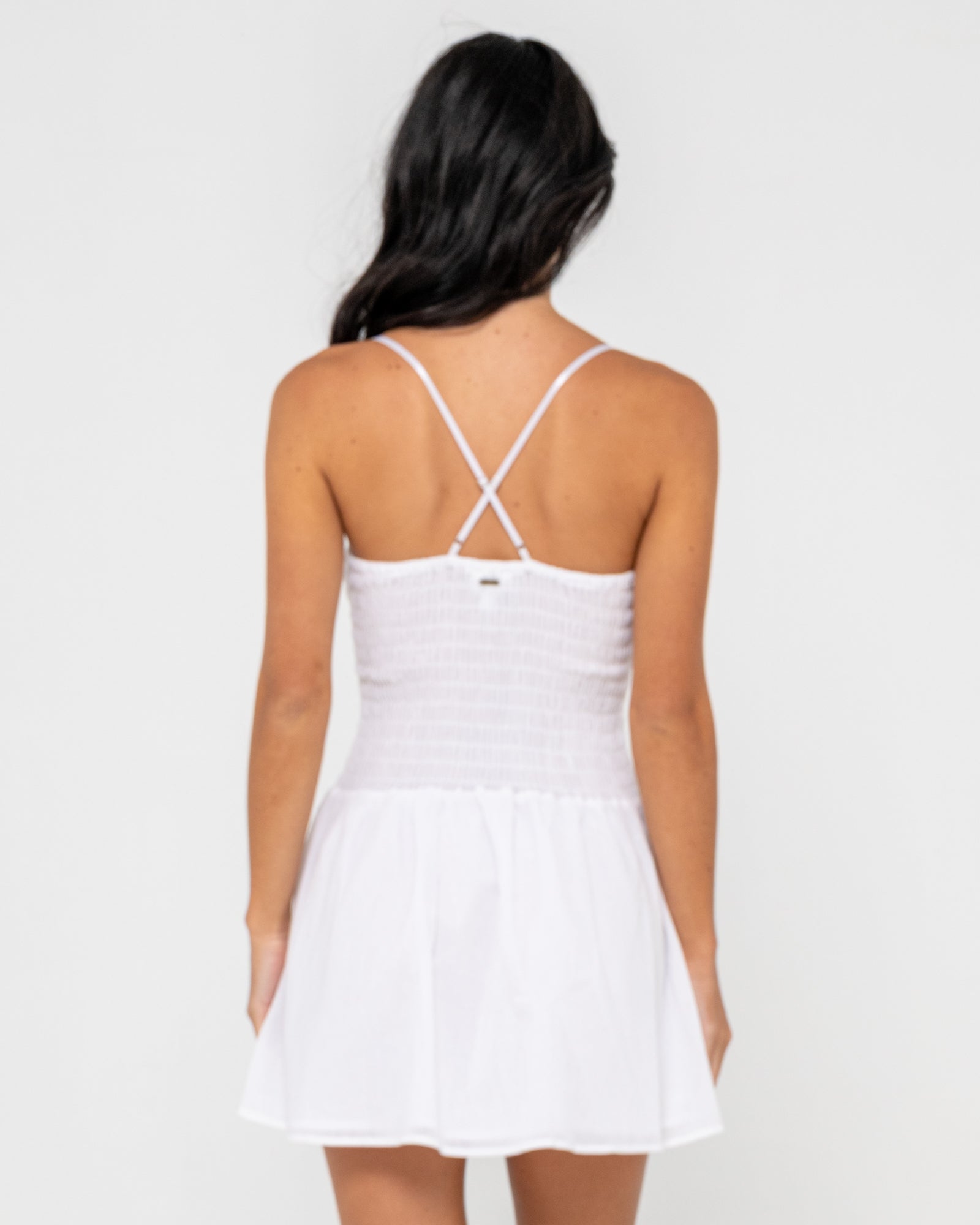 mimi mini dress Mimi Smocked Mini Dress White / XL