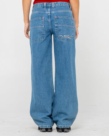 Flip Mommy Wide Leg Denim Jean
