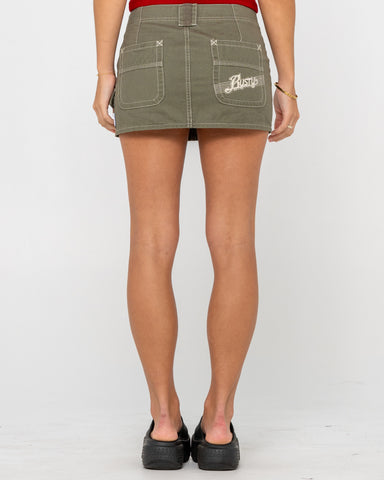 Dirtbag Cargo Low Rise Mini Skirt