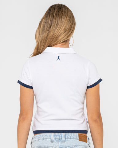 Mock Layer Polo Mini Tee