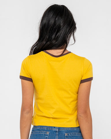 La Cabana Contrast Ringer Mini Tee