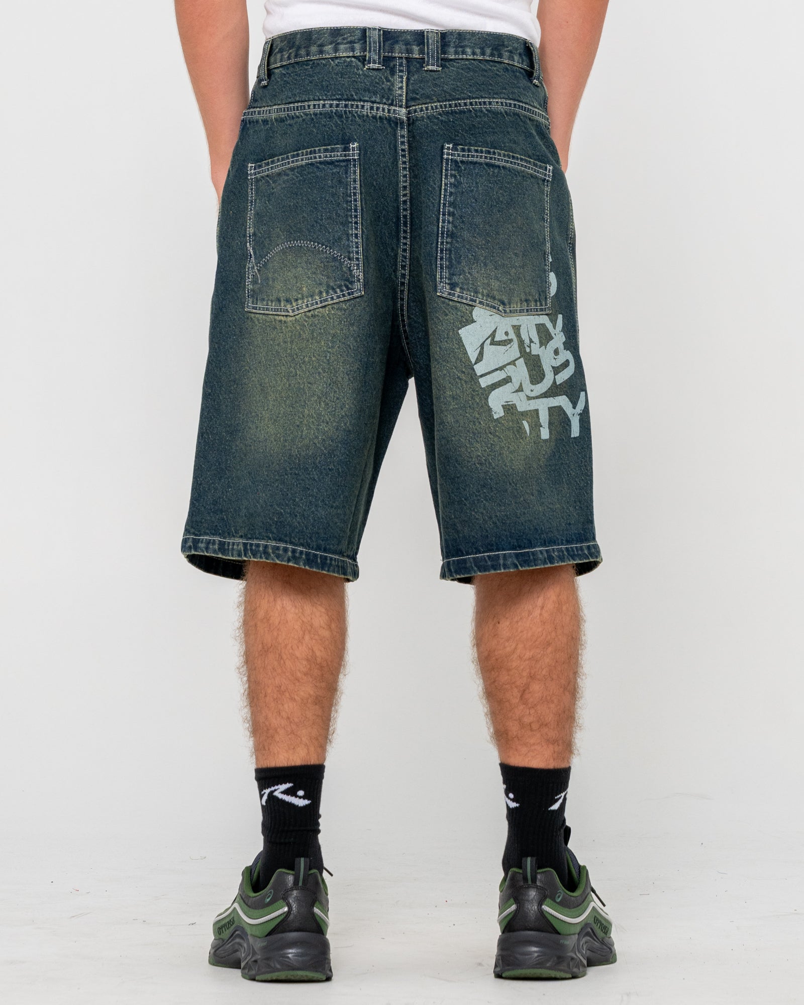 Stone Cold Baggy Jort | Rusty USA
