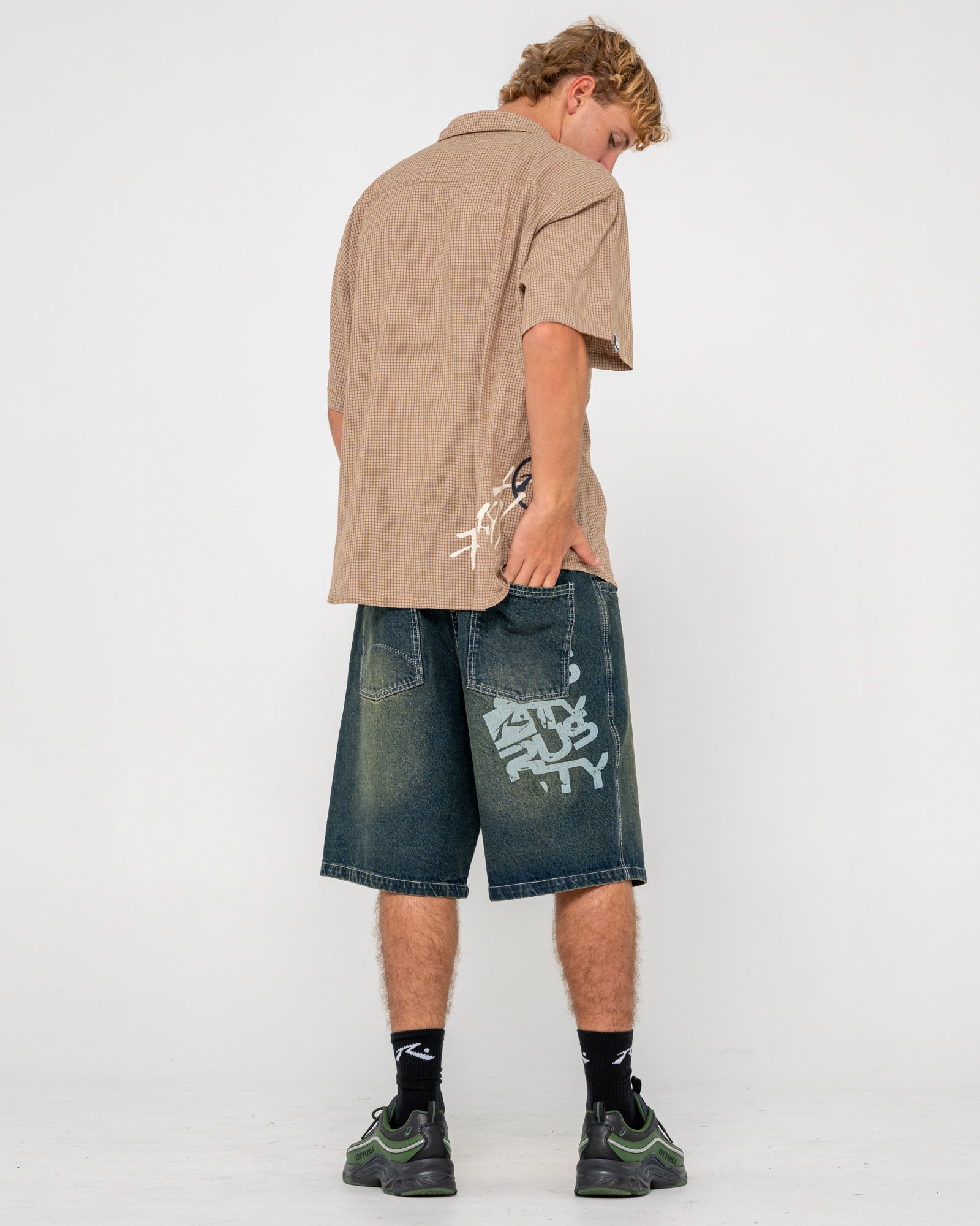 Stone Cold Baggy Jort | Rusty USA