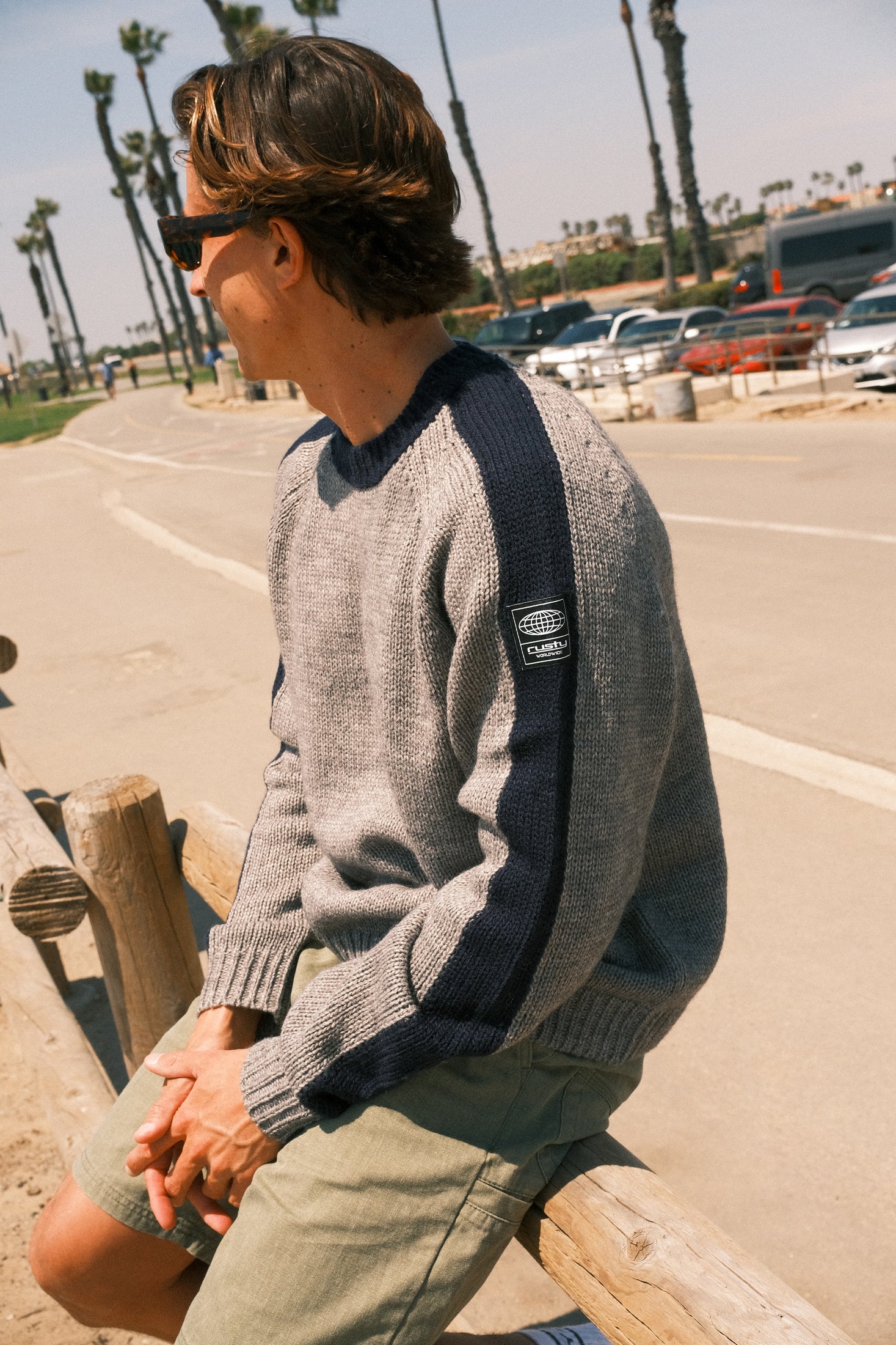 Fishermans Boxy Knit Crew | Rusty USA