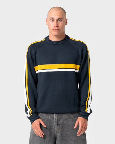 White Lines 2.0 Knitted Crew
