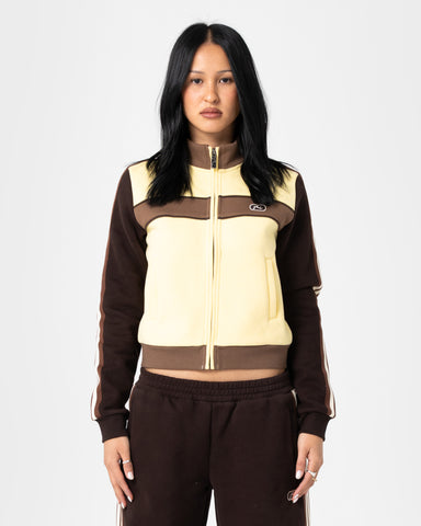 Toffee Zip Through Fleece