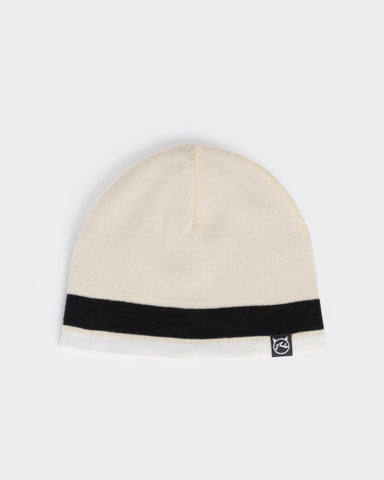 White Lines Reversible Beanie