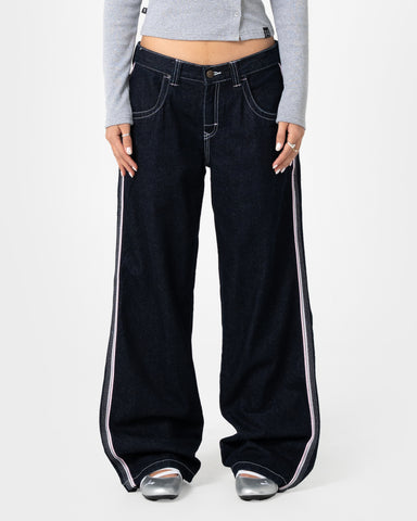 Flip Mommy Low Rise Wide Leg Denim Jean