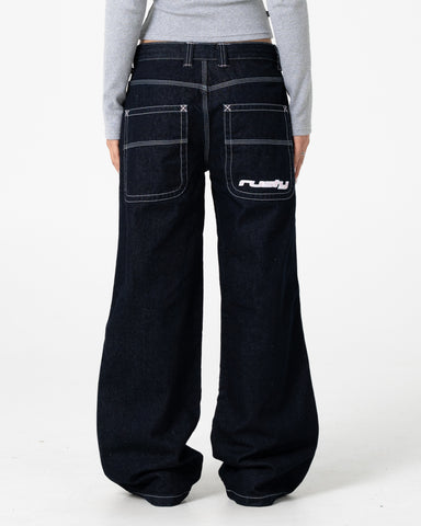 Flip Mommy Low Rise Wide Leg Denim Jean