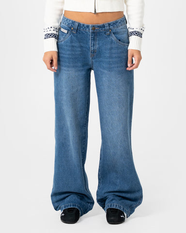 Wendy Wide Low Rise Denim Jean