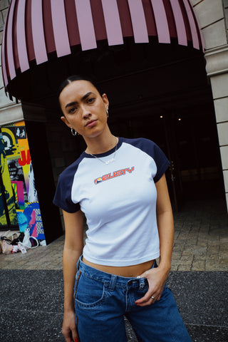 Archived Raglan Short Sleeve Skimmer Tee