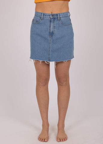 Finley High Rise Denim Skirt