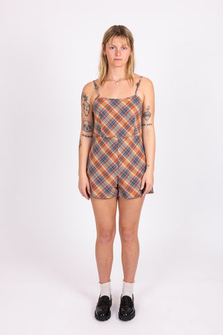 Mini Plaid Romper