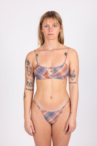 Plaid Ring Bikini Pant