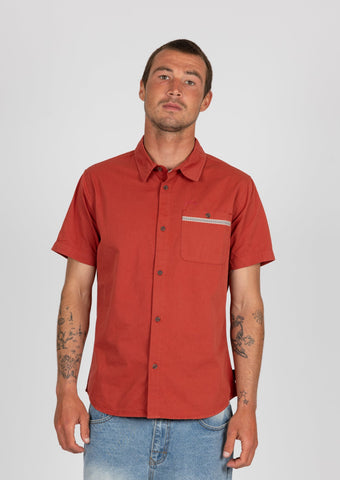 Tripped Ss Woven Shirt