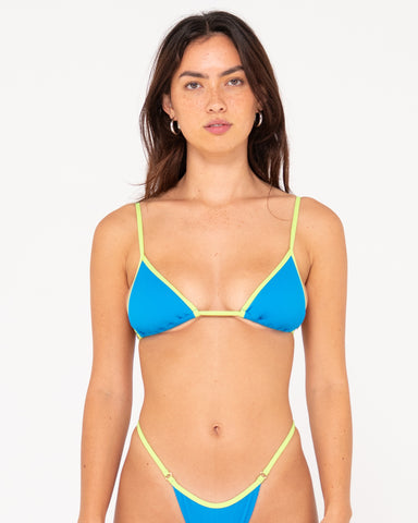 Contrast Triangle Bikini Top