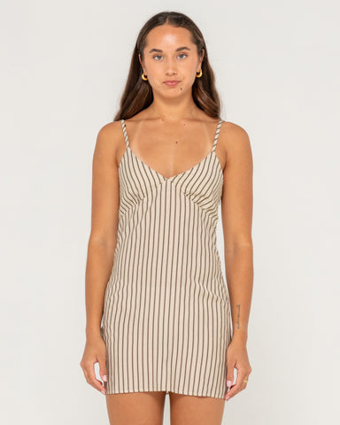 Sandy Stripe Mini Dress