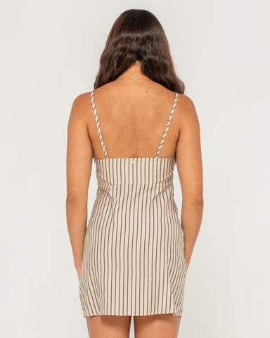 Sandy Stripe Mini Dress