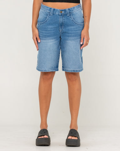 Flip Mommy Low Rise Wide Leg Denim Jort