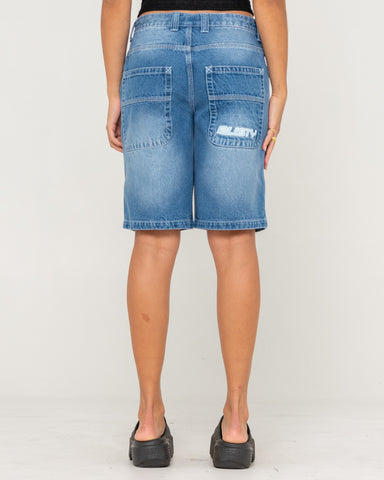 Flip Mommy Low Rise Wide Leg Denim Jort