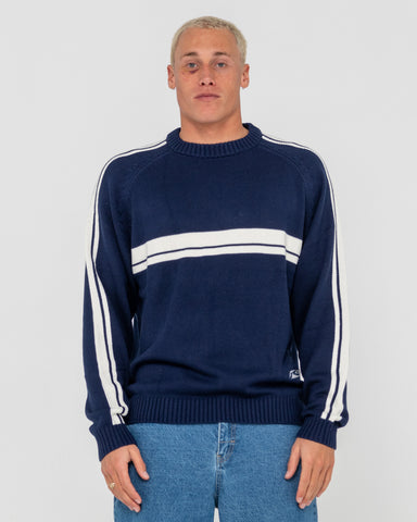 White Lines 2.0 Knitted Crew