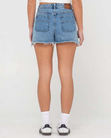 Penny Kick Flare Denim Short