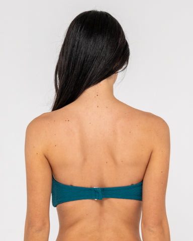 Sandalwood Bandeau Twist Bikini Top